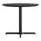 Flash Furniture Commercial 36" Black Faux Marble HPL Tabletop - Black Table Height X Base ST-RD36-BKMAR-T3030-GG - alternate 2