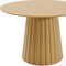 Homeroots 46" Brown Solid Wood Pedestal Base Round Top Dining Table 721008 - alternate 4