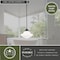 Vaxcel Huntley 1 Light Bronze Farmhouse Schoolhouse Pendant White Glass P0243 - alternate 4