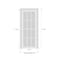Sartodoors Modern Wood Interior Door with Hardware, Planum 0015 Concrete and Aluminum Strips, Single Panel Fra PLANUM0015ID-BTN-3296 - alternate 3