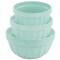 Martha Stewart 3 Piece Stoneware Bowl Set in Turquoise 128875.03 - alternate 6
