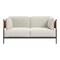Homeroots 57in Gray and Black Loveseat 573986 - alternate 2