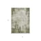 Homeroots 3' X 5' Olive Green And Ivory Abstract Washable Indoor Outdoor Area Rug 612334 - alternate 4
