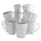Elama Holt 12 Piece 10 Ounce Porcelain Mug Set in White EL-HOLT - alternate 1
