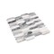 Apollo Tile Toscana 12x12 in. Polished Calacatta Bluette, Thassos White Elongated Picket Mosaic Tile, 5PK APLEML88G48A - alternate 3