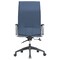 Leisuremod Hilton High-Back Leather Office Chair, Navy Blue HO20BUL - alternate 2
