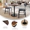 Flash Furniture 30" x 24" Tabletop, Seamless Surface Technology, Dark Brown with 18" Round Black Table Height Base ST-REC2430-WBR-TR18-GG - alternate 2