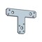 Simpson Strong-Tie T-Strap Tie, 12 in L, 2 in W, Galvanized Steel, Fastening Method: Nail Zinc 1212T - alternate 2