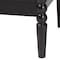 Baxton Studio Lucera Mid-Century Black 2-Drawer Bobbin Nightstand 257-14122-ZORO - alternate 2