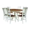 Whitewood Industries Rectangular Extension Dining Table W/ 6 Chairs, 36 in W, 29.3 in L, 48 in H, Parawood, 7 K79-36RXT-C10-6 - alternate 1