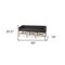 Homeroots 60in Gray and Brown 100% Polyester and Solid Wood Upholstered Bench 606733 - alternate 3