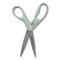 Westcott KleenEarth Rice Husk Scissors, Pointed Tip, 8" Long, Straight Sage Blue Handle 17350 - alternate 2