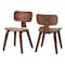 Baxton Studio Billie Wood 2-Piece Dining Chair Set 268-2PC-14655-ZORO - alternate 1