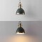 Jonathan Y Homer 10" 1-Light Modern Industrial Metal LED Dome Pendant, Kombu Green/Brass Gold JYL9535H - alternate 5