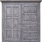 Homeroots 55" Gray Solid Wood Three Drawer Gentlemans Chest 524580 - alternate 3
