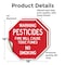 Signmission Warning Pesticides Fire Will Cause, 18 inch X 18 inch, Vinyl Decal, 2PK OC-D-2PACK-18-341 - alternate 2