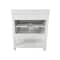 Flash Furniture Vega 30in. Vanity w/Sink, Soft Close Doors & Open Shelf, Carrara Marble, Black Hardware, Wht/Wht FS-VEGA30-WH-HDBLK-GG - alternate 3