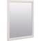 Zenna Home Bathroom Mirror 25" H X 20" W Matte White M2025WW - alternate 4