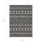 Homeroots 3' X 5' Charcoal Brown And Ivory Moroccan Washable Indoor Outdoor Area Rug 594310 - alternate 2