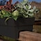 Bloem Deck Rail Planter Finley 9.5in H X 11.74in W X 24in D Plastic Black Black FDR2400 - alternate 3
