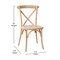 Flash Furniture Advantage Driftwood X-Back Chair X-BACK-DRIFT - alternate 3