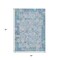 Homeroots 5' X 8' Blue And Silver Patchwork Washable Indoor Outdoor Area Rug 631420 - alternate 3