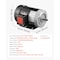 Vevor 1HP Air Compressor Electric Motor 230V/460V 1725RPM 56C Frame CW/CCW SYT3-1HP-4P-B34 - alternate 2