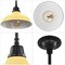 Jonathan Y Jasper 12.25" 1-Light Farmhouse Industrial Indoor/Outdoor Iron LED Pendant, Matte Yellow JYL7611H - alternate 3