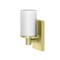 Gatco Modern Farmhouse Single Sconce, Brushed Brass 1702 - alternate 1