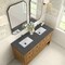 James Martin Vanities Breckenridge 60 in. Double Vanity, Light Natural Oak, w/ 3 CM Parisien Bleu Quartz Top 330-V60D-LNO-3PBL - alternate 2