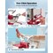 Vevor Commercial Ice Crusher 661LBS/H Electric Snow Cone Maker Shaved Ice Red WF-A108P - alternate 2