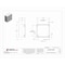 Nvent Hoffman Flush Slotted Latch Electrical Enclosures, 12 in H, 6 in D, 12 in W, 1, Steel A12N126 - alternate 2