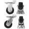 Hyw Products Heavy Duty Caster Set 4in Plastic Wheels, 2 Rigid & 2 Swivel, 4PK 40-40R-A1-HP-2,40-40S-A1-HP-2 - alternate 2