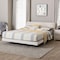 Baxton Studio Alfie Boucle Floating Bed with Channel Tufted Headboard, King 262-14357-ZORO - alternate 3