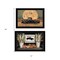 Homeroots Set Of Two Harvest Moon 3 Black Framed Print Kitchen Wall Art, 2PK 407063 - alternate 4