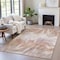 Homeroots 9' X 12' Copper And Ivory Abstract Washable Indoor Outdoor Area Rug 631339 - alternate 3