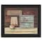 Homeroots Clean Towels 3 Black Framed Print Bathroom Wall Art 406440 - alternate 1