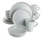 Gibson Elite Serenade 16 Piece Round Stoneware Dinnerware Set in Light Grey 127245.16 - alternate 1