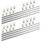 Mytee Products 6 Foot L-Track Aluminum (8) and L-Track Stud with Stainless Steel Ring (32), 8PK LTK6x8-LTKSx32 - alternate 1