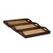 Homeroots Set Of Three 20in Brown Rectangular Woven Wood Tray With Handles 483310 - alternate 1