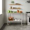 Flash Furniture Rawcliffe SS 18Ga Work Table w/1.5in. Backsplash, Undershelf and 2 Locking Casters, 48 x 24 x 36 NH-WT-2448BSP-CAS-GG - alternate 5