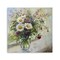Homeroots Pretty Vase Of Flowers Unframed Print Wall Art 398936 - alternate 1