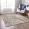 Homeroots 9' X 12' Beige Ivory And Black Geometric Washable Indoor Outdoor Area Rug 577551 - alternate 2