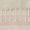 Homeroots 50" X 60" Beige And Pink Cotton Woven Striped Throw Blanket with Fringe 518820 - alternate 2