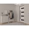 Vdomdoors Front Exterior Prehung Steel Door Ronex0131 Grey 96 Transom Window Sidelite Entry Metal Modern RONEX0131EXD-GRE-W36xH96+16-RH-I - alternate 3