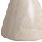 Leisuremod Dune 17 in Round Fiberstone Side Table, Pedestal Base, Weatherproof, Fully Assembled DST17SM - alternate 2