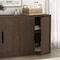 Manhattan Comfort Rivington 60in Sideboard in Walnut SB009-BR - alternate 2