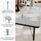 Flash Furniture Wren 60 in x 24 in Adjustable Height Activity Table, Thermal Laminate Top, Short Legs, Gray XU-A2460-REC-GY-T-P-GG - alternate 5