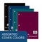 Roaring Spring Case of Wirebound Notebooks, 10.5"x8", 1 Subject, 70 sht, Assorted Color Covers, Wide Ruled w/Margin, PK24 10021cs - alternate 2