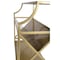 Homeroots 32" Gold Iron and Metal Two Tier Bookcase 389580 - alternate 3